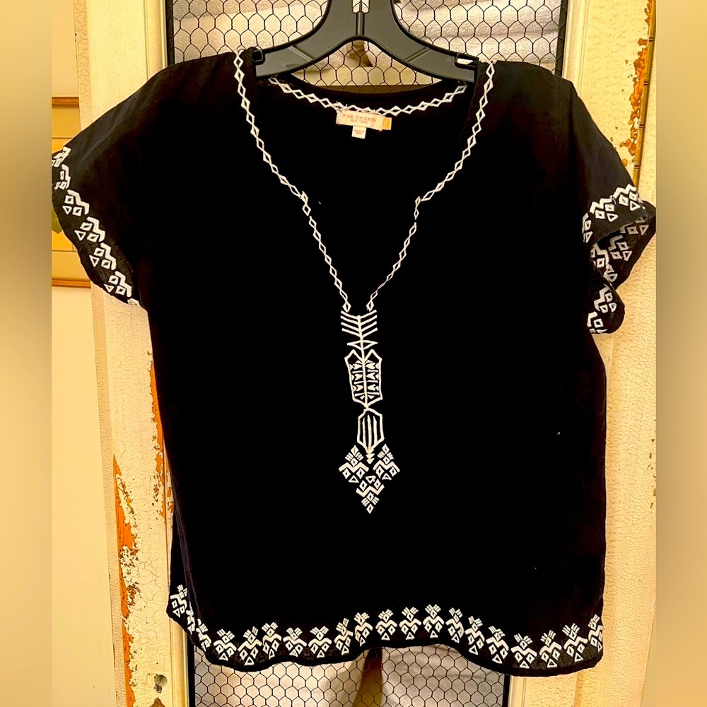 EUC Pink Chicken Boho Top